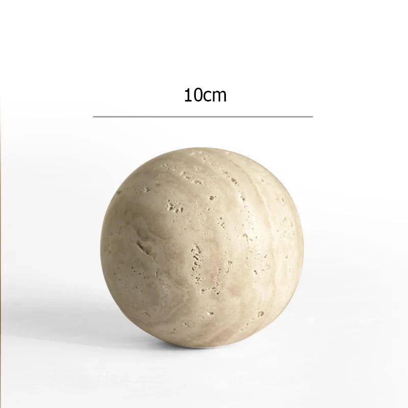 Afralia™ Marble Archway Travertine Ornament for Coffee Table Living Room Decor