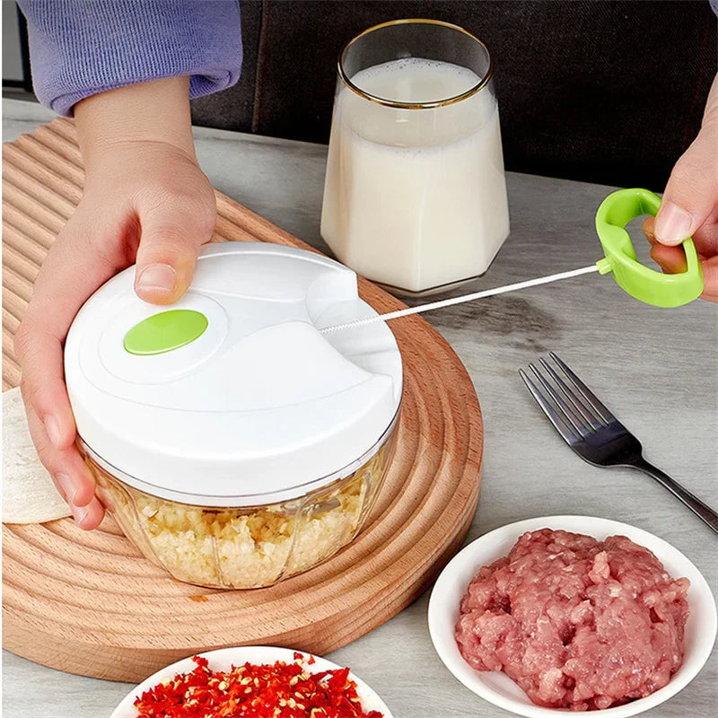 Afralia™ Mini Food Processor Meat Mincer Garlic Chopper Vegetable Cutter Kitchen Tool