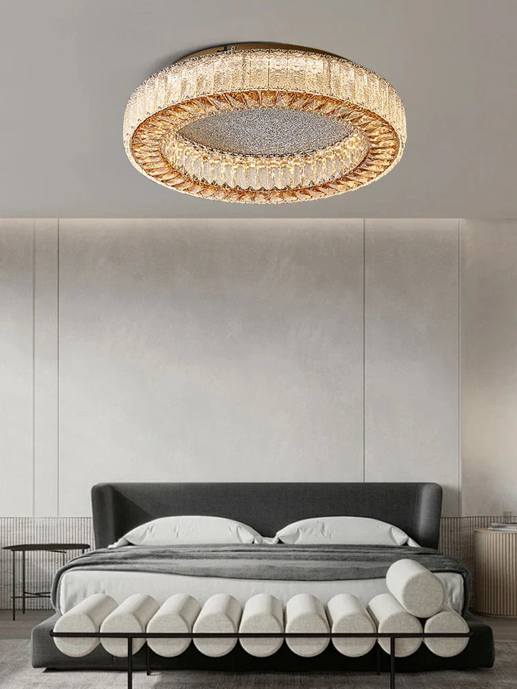 Afralia™ Crystal Ceiling Lamp: Luxury Postmodern Design for Living Room & Bedroom