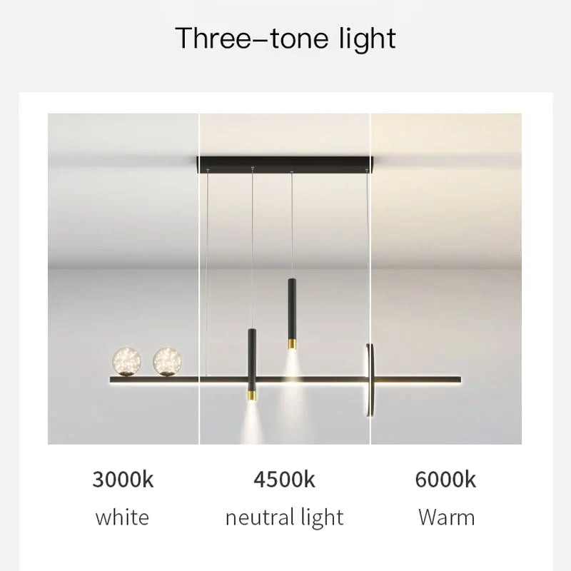 Afralia™ Black Gold Pendant Lamp | Modern Indoor Light for Dining Room & Kitchen