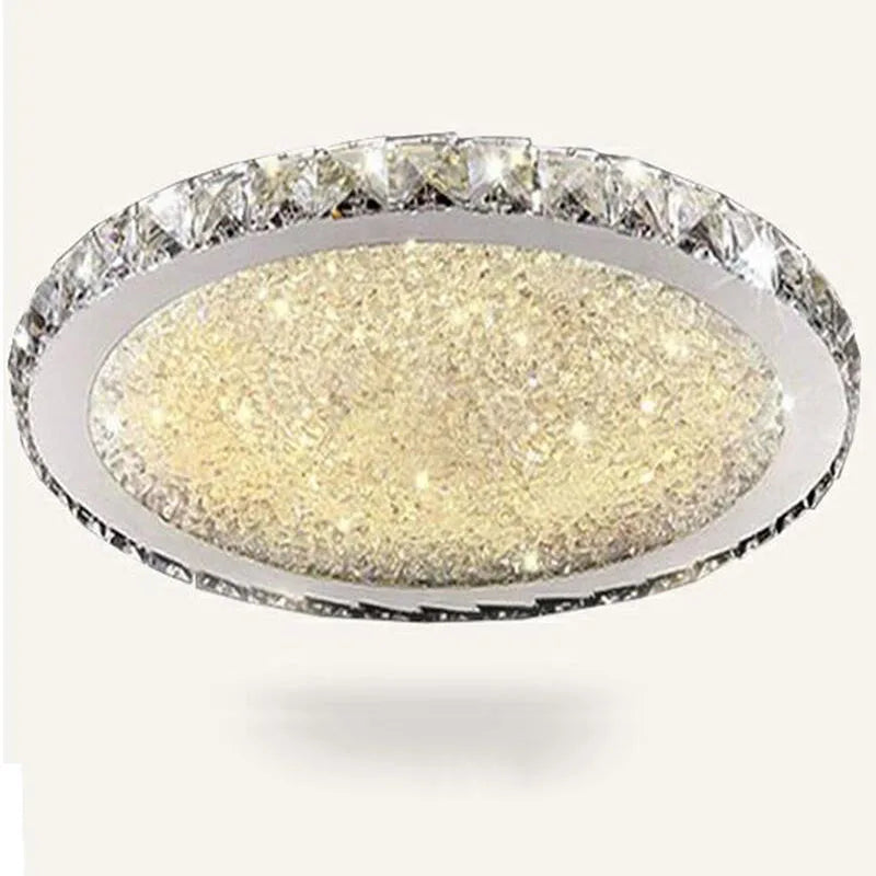 Afralia™ Crystal Ceiling Light for Home Living Room Bedroom, LED Bulbs Included