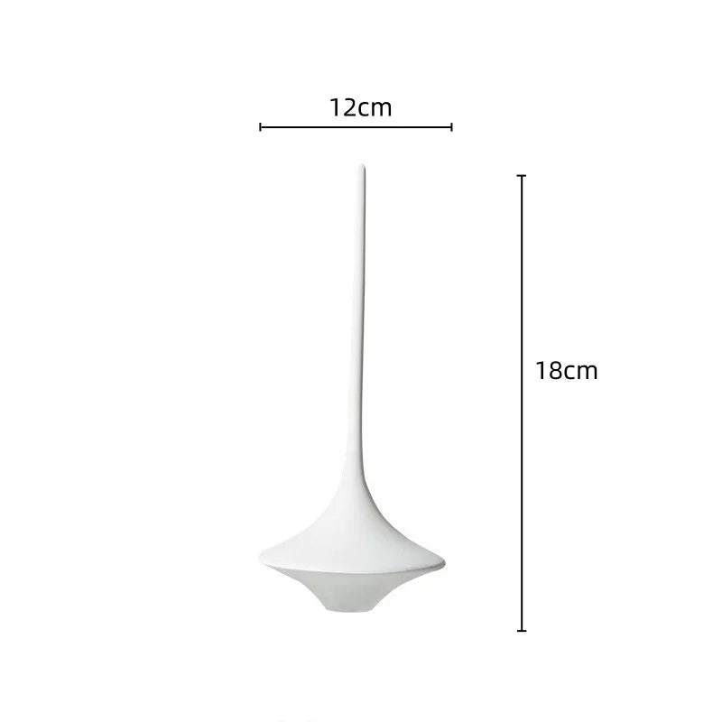 Afralia™ Metal Geometric Spinning Top Decor | Home Decoration Crafts