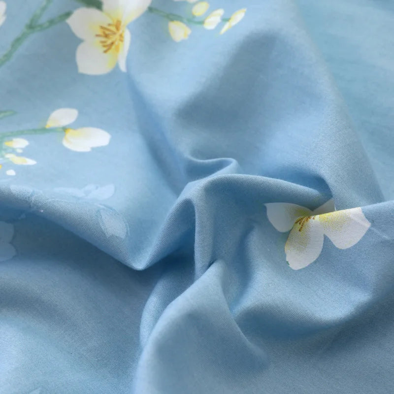 Afralia™ Printed Cotton Bedding Set, 4-Piece Universal Duvet Cover Kit, Cozy Home Textiles