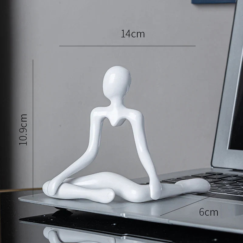 Afralia™ Abstract Figures Ornament Sculpture for Home Office Decor