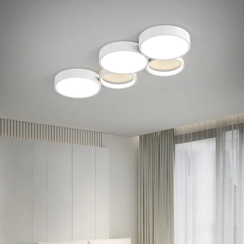 Afralia™ Modern Circles LED Ceiling Light for Living Room Bedroom