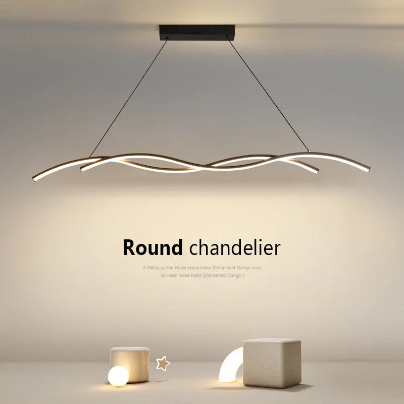 Afralia™ Modern LED Pendant Lights | Stylish Chandelier for Living and Dining Rooms