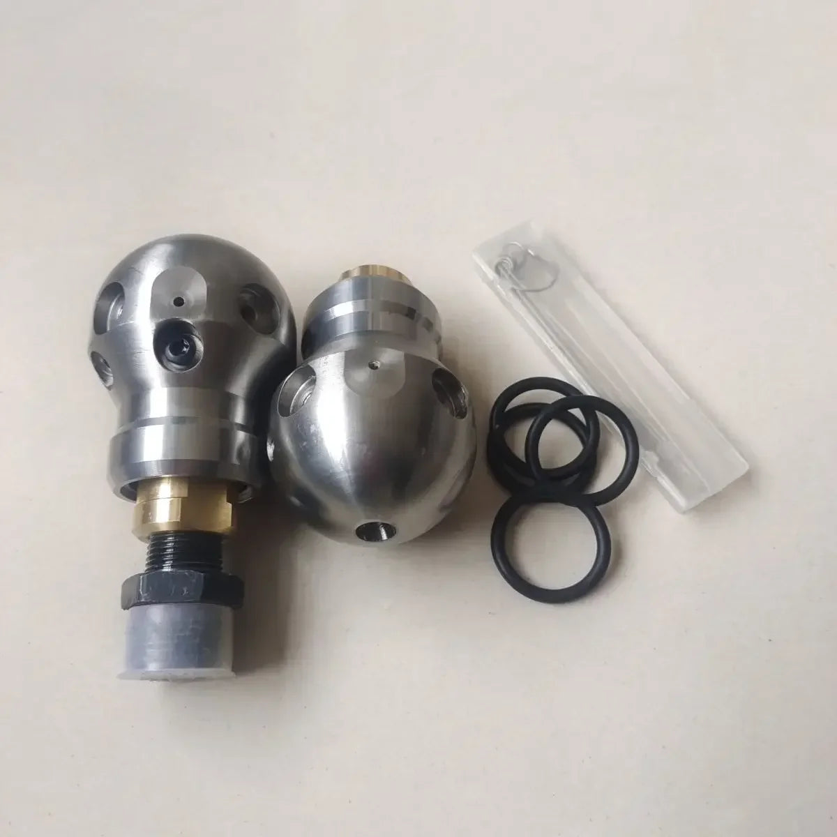 Afralia™ Sewer Cleaning Dredge Cutter Nozzle Warthog High Pressure Washing WT-3/8 Rotating Ball