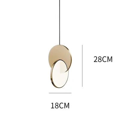 Afralia™ Stainless Steel LED Round Pendant Light - Ceiling Hanging Lamp
