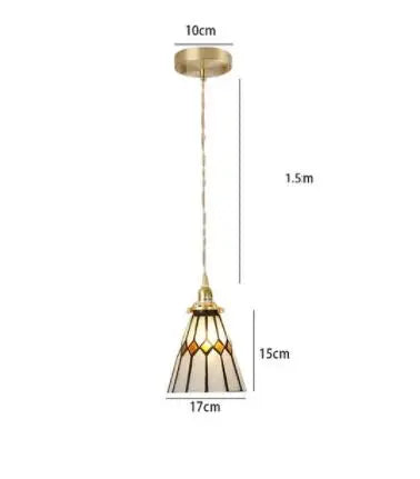 Afralia™ Green Glass Pendant Light for Bedroom Dinning Living Room