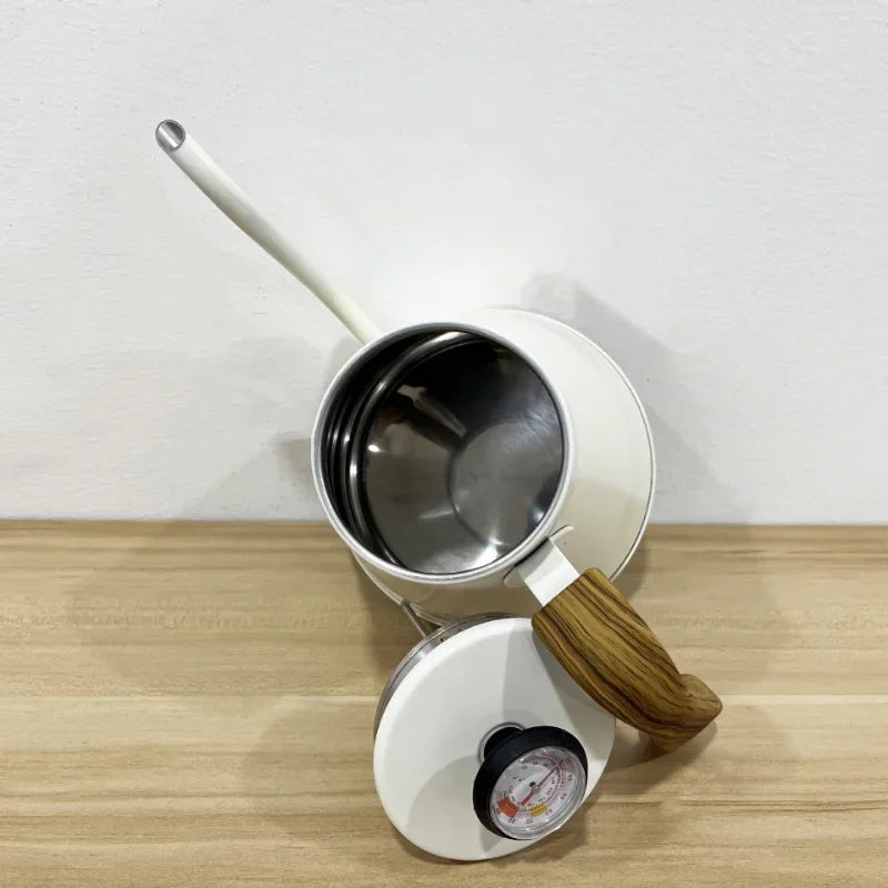 Afralia™ Stainless Gooseneck Kettle with Thermometer