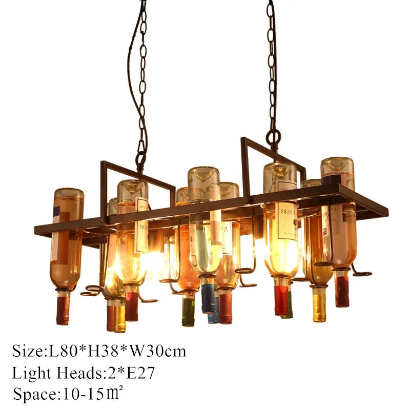Afralia™ Iron LED Pendant Chandelier for Kitchen, Bar, and Cafe