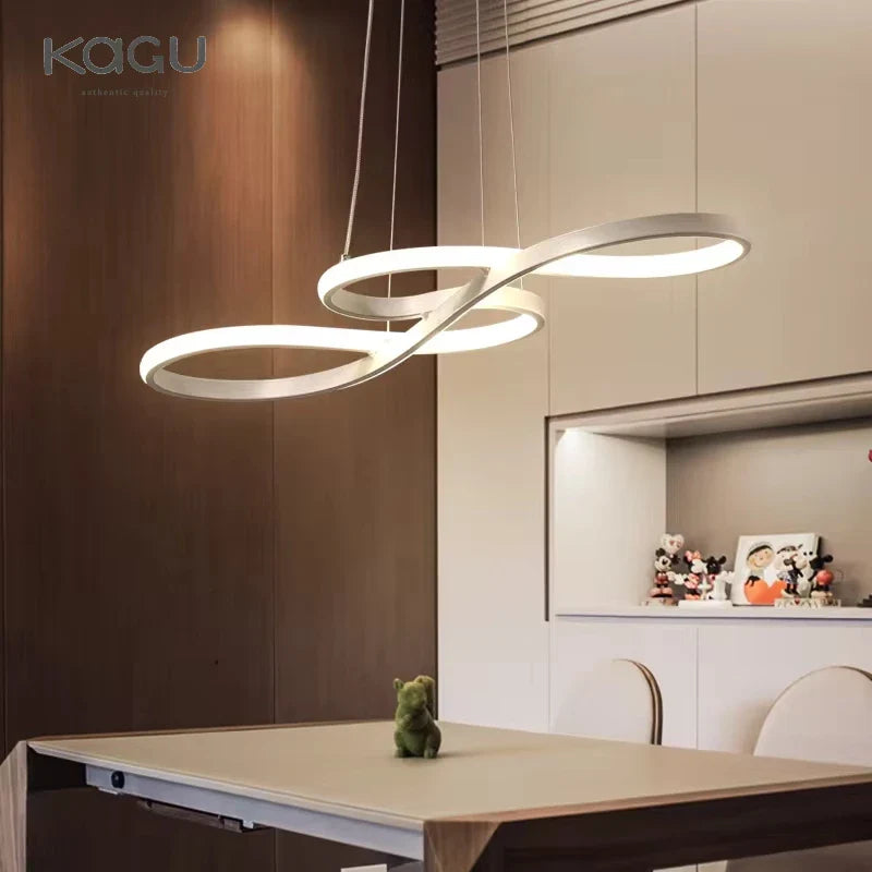 Afralia™ Circle LED Chandelier: Nordic Minimalist Design for Living, Bedroom, Dining Room
