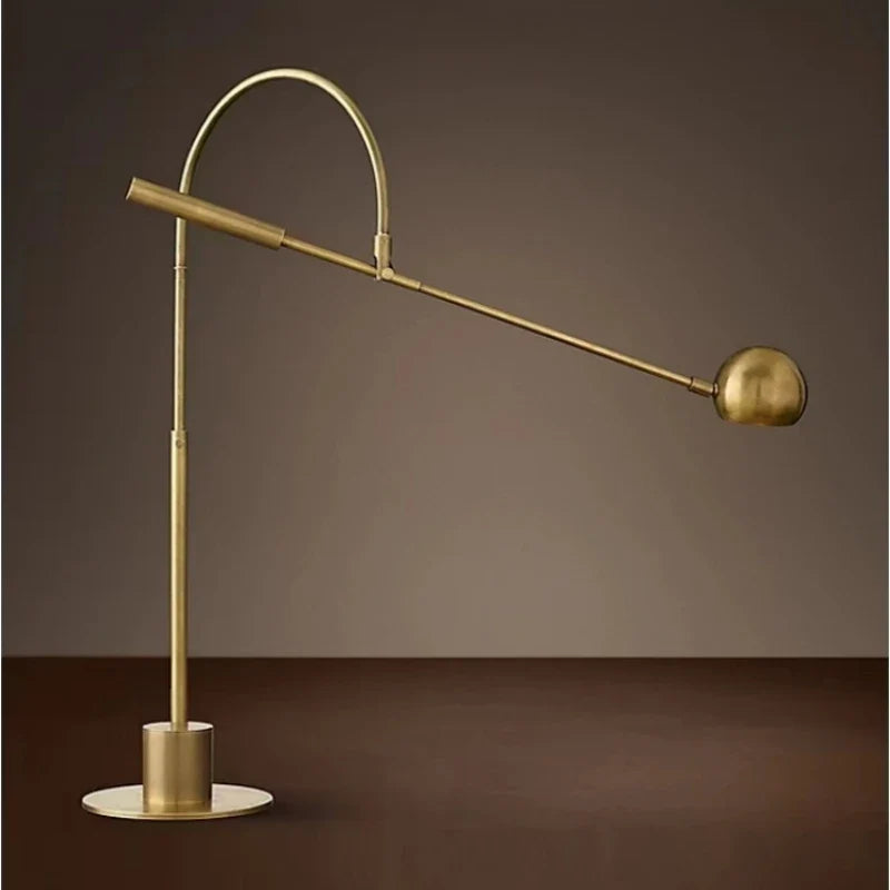 Afralia™ Sleek Gold Black Metal Desk Lamp, Rotatable, G9 Bulb, Bedroom Parlor Reading Light