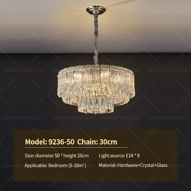 Afralia™ Crystal Chandelier: Luxury Modern Room Lighting for Living Room, Dining Room, Bedroom