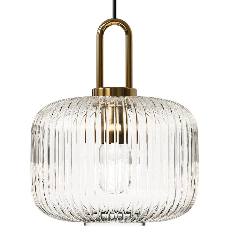 Afralia™ Japanese Glass Pendant Light: Modern Nordic LED Hanging Lamp for Bedroom Home Décor