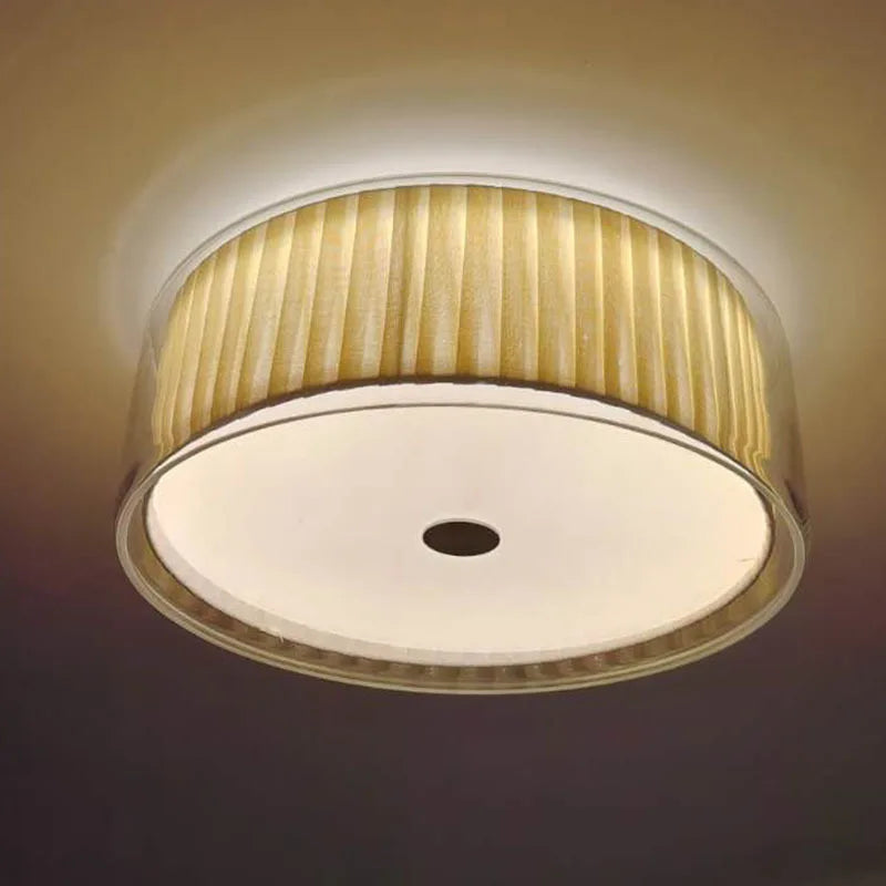 Afralia™ Glass Ceiling Lamp Round Flush Mount Light Fixture with Glass Shade room Décor