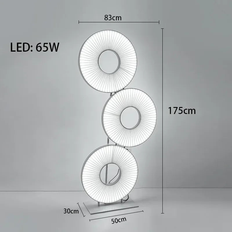 Afralia™ Dix Iris Pendant Light Fabric Round Ring Aesthetics Art Decor Light