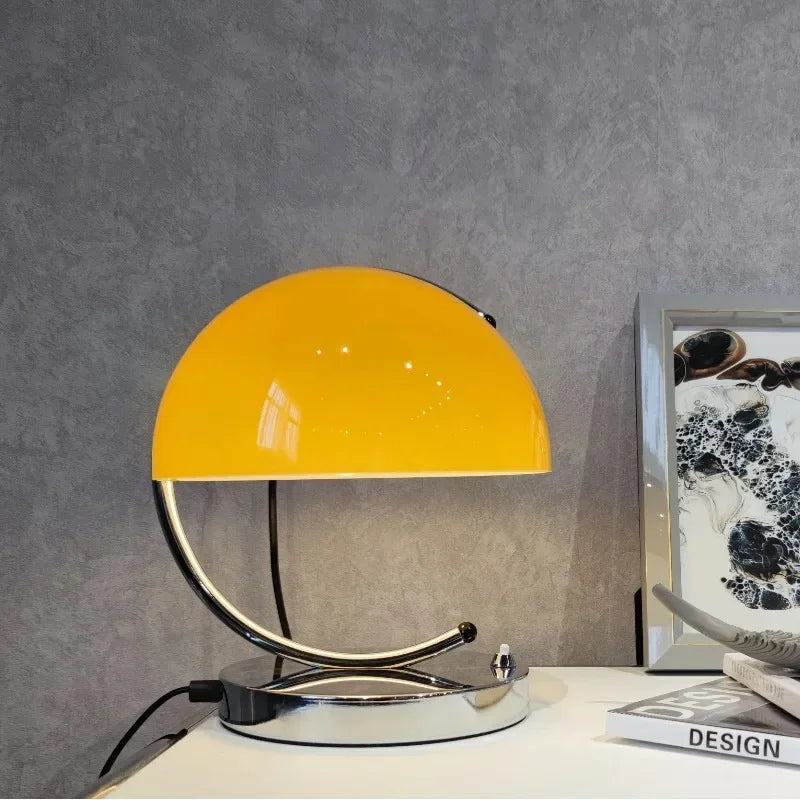 Afralia™ Small Orange Table Lamp: Modern Minimalist Bedroom Light