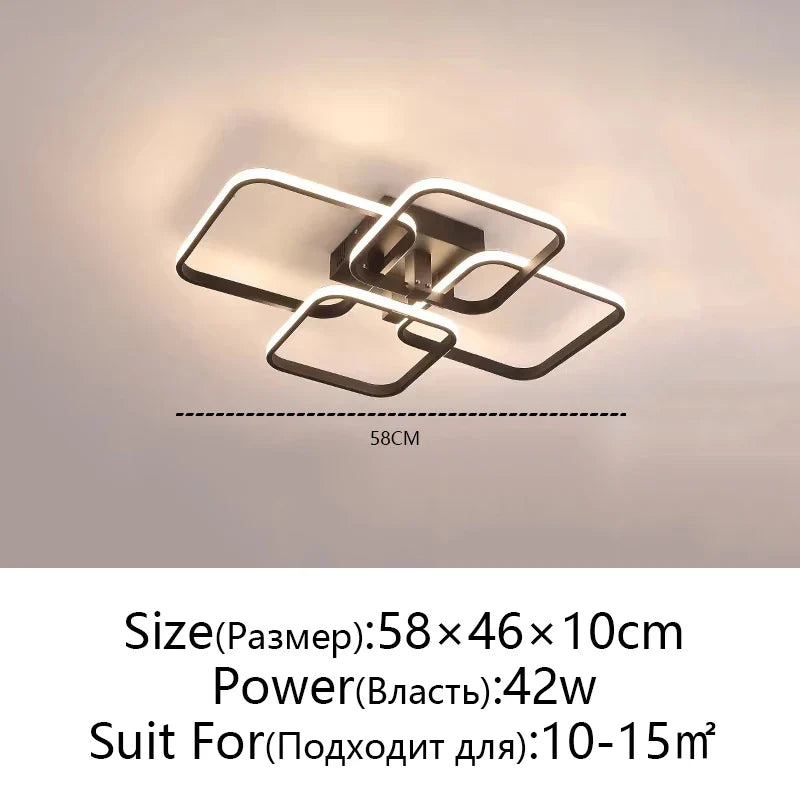 Afralia™ LED Ceiling Light: Modern Dimmable Fixture for Home Living Room, Bedroom, Dining Room