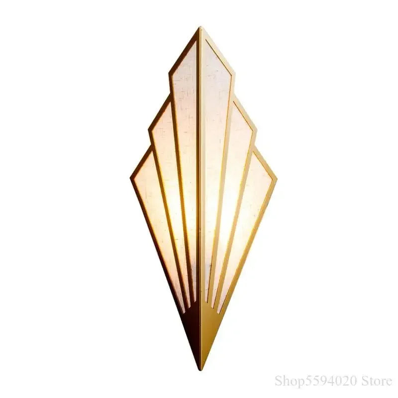 Afralia™ Nordic LED Wall Lamp: Creative Sector Decoration for Living Room, Bedroom, Bedside Lighting