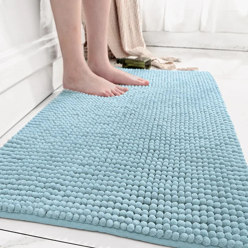 Afralia™ Chenille Bath Mat: Soft, Absorbent, Anti-slip Rug for Cozy Comfort