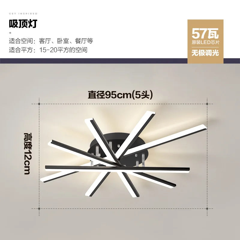 Afralia™ Modern Acrylic Ceiling Chandelier | Indoor Wrought Iron Decorative Lighting for Home