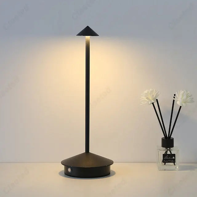 Afralia™ Touch LED Table Lamp for Dining, Bar, Bedroom, Study - Rechargeable Decor Light