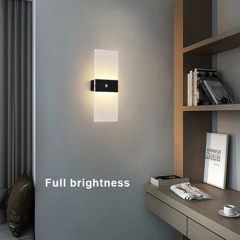 Afralia™ Rechargeable Motion Sensor Wall Lamp for Indoor Lighting