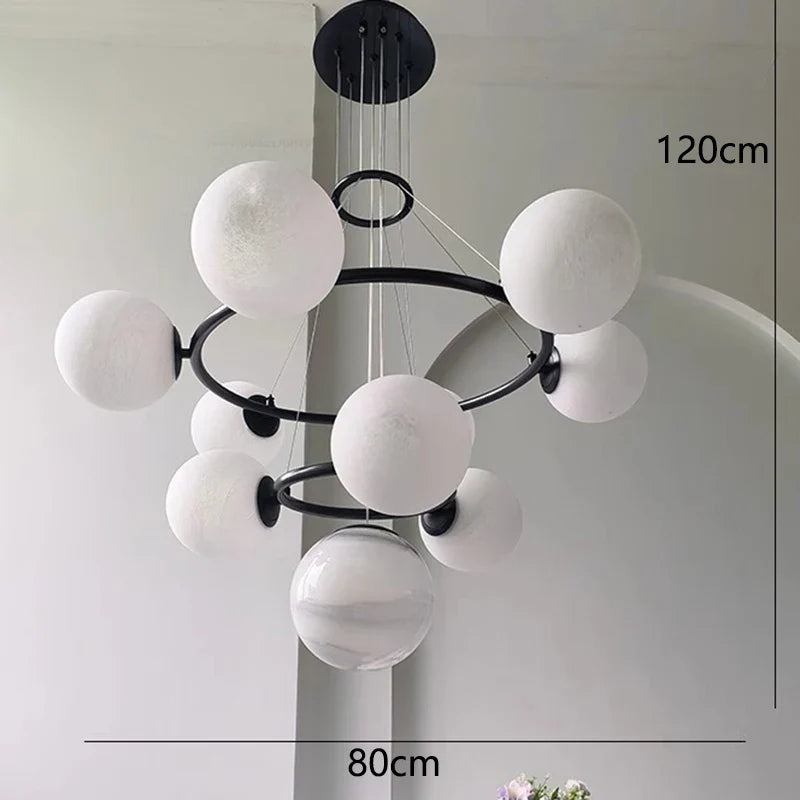 Afralia™ Modern LED Pendant Chandelier for Living and Dining Room Lighting