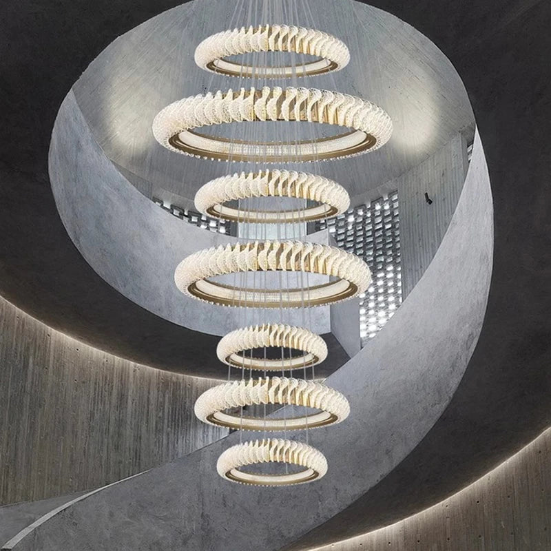 Afralia™ Crystal Chandelier: Elegant Living & Dining Room Pendant Lighting