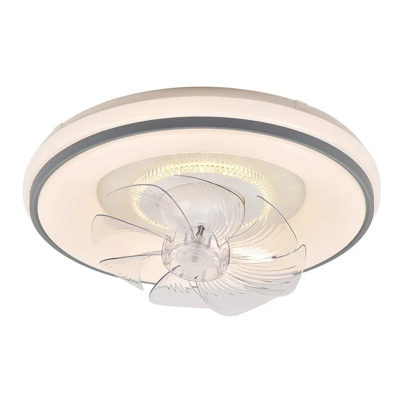 Afralia™ LED Ceiling Fan: Modern Scandinavian Invisible Design for Living Room, Bedroom & Restaurant