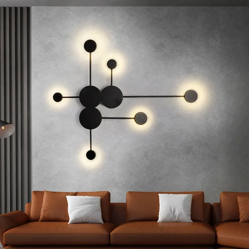 Afralia™ Nordic LED Acrylic Wall Lamp for Bedroom and Living Room Lighting