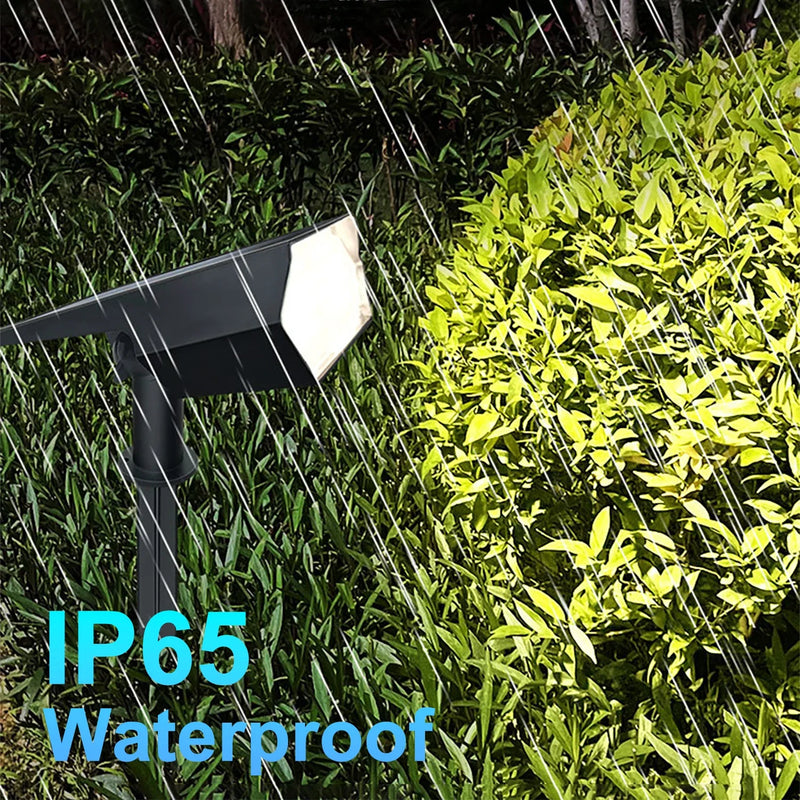 Afralia™ Solar Lawn Lights: Bright 2 Lighting Color Adjustable Spotlights for Garden Landscape