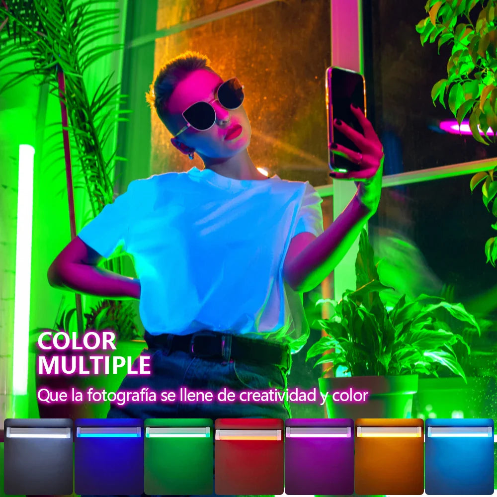 Afralia™ LED Fill Light: Rechargable Colorful Selfie Lamp for Photography and Videos