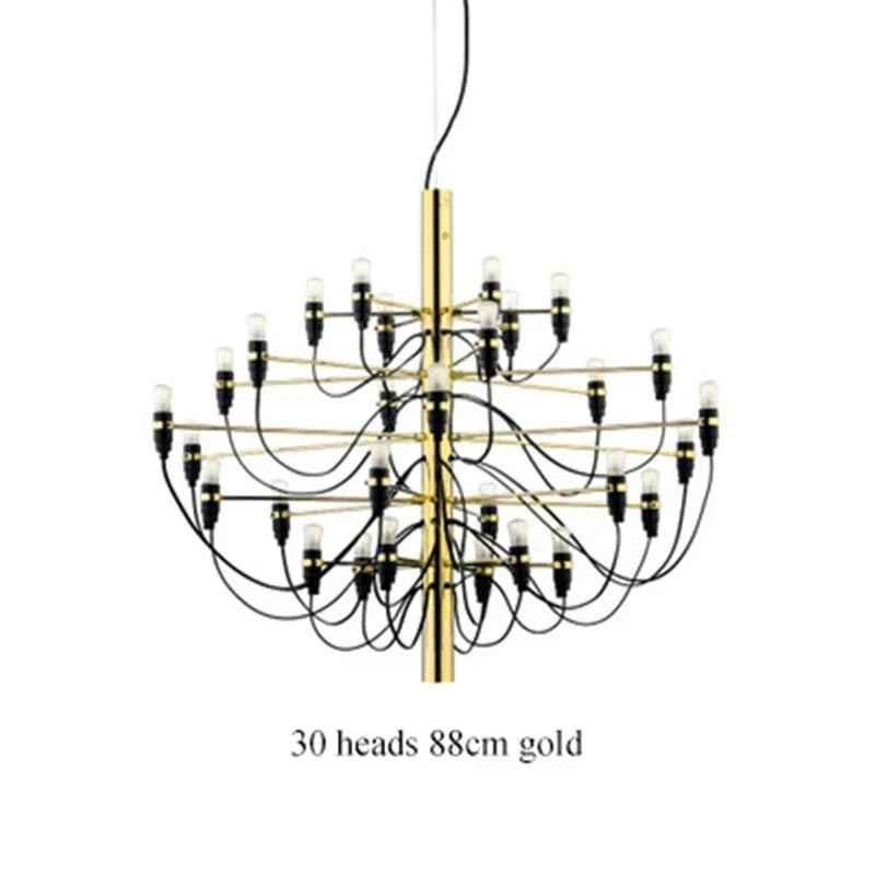 Afralia™ Luxury Gold Chrome Ceiling Chandelier for Living Room, Bedroom, Kitchen, Hotel, Home Decor