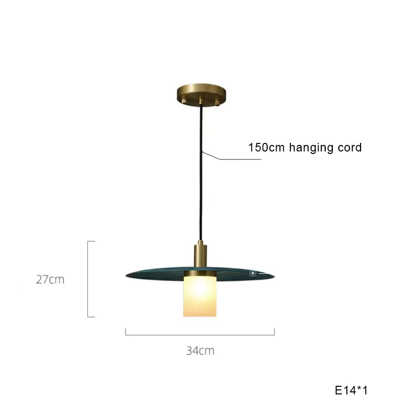 Afralia™ Blue Copper Chandelier Pendant Light for Kitchen Island & Restaurant
