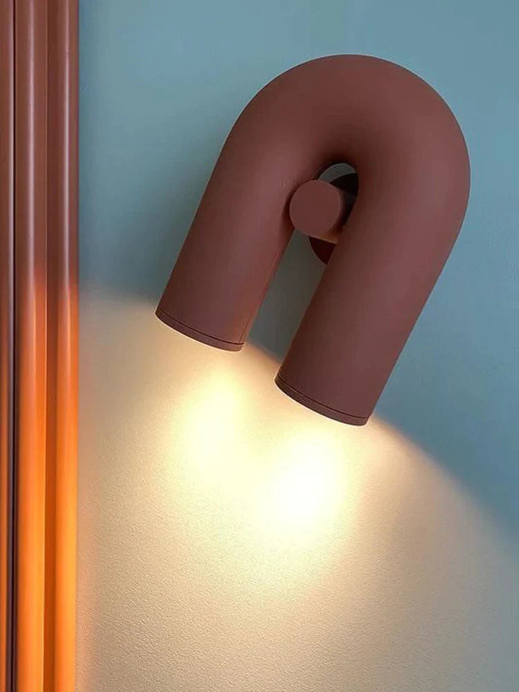 Afralia™ LED U-shaped Wall Lamp for Minimalist Living Room and Staircase Lighting