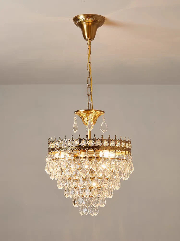 Afralia™ Crystal LED Pendant Light for Living Room