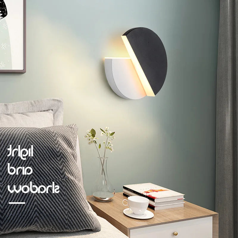 Afralia™ Adjustable LED Wall Lamp for Modern Bedroom and Aisle Lighting