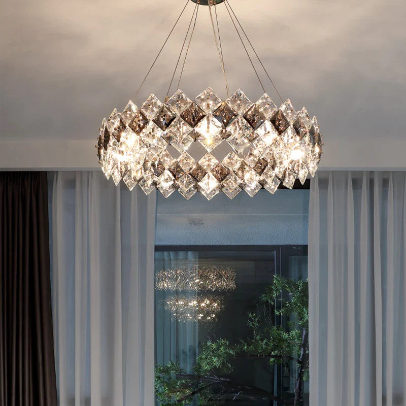Afralia™ Crystal Chandelier: Postmodern Luxury Pendant for Living Room, Bedroom, and Restaurant