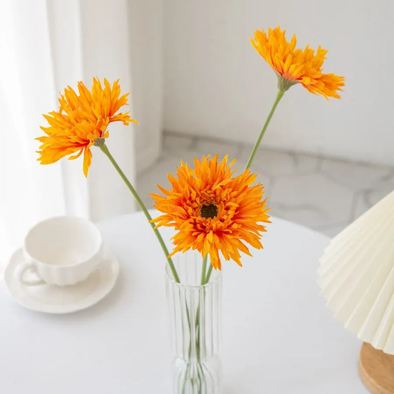 Afralia™ Brushed Gerbera Vase: Home Decor, Wedding, Christmas, Party Wreaths & Scrapbooking