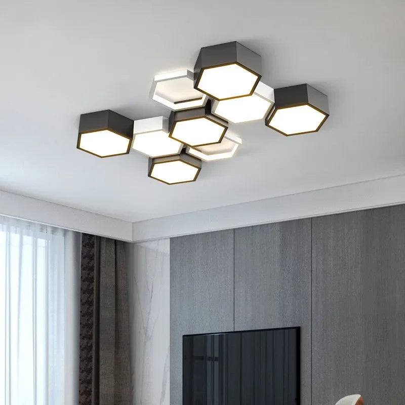 Afralia™ Smart LED Dimmable Chandelier Modern Ceiling Lamp Lighting