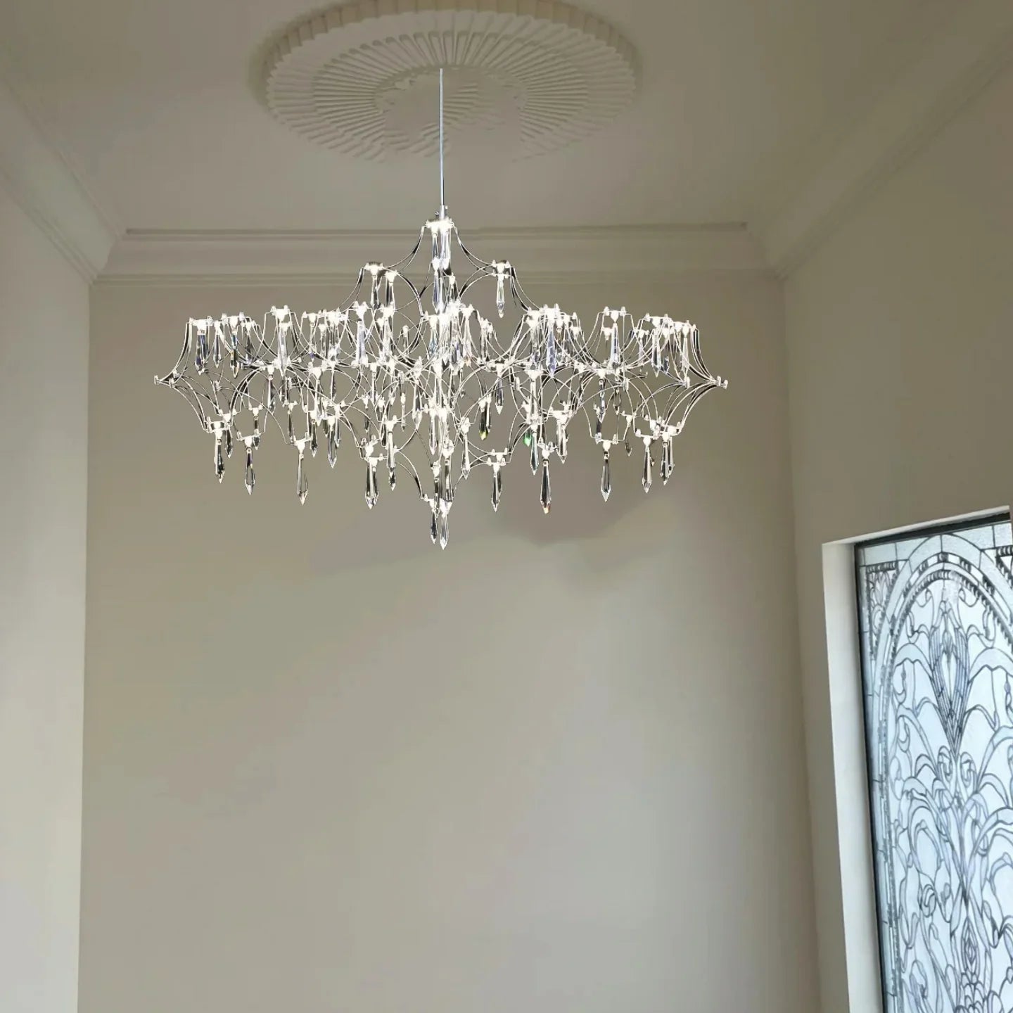 Afralia™ Crystal Chandelier Pendant Light for Home Decor Lighting