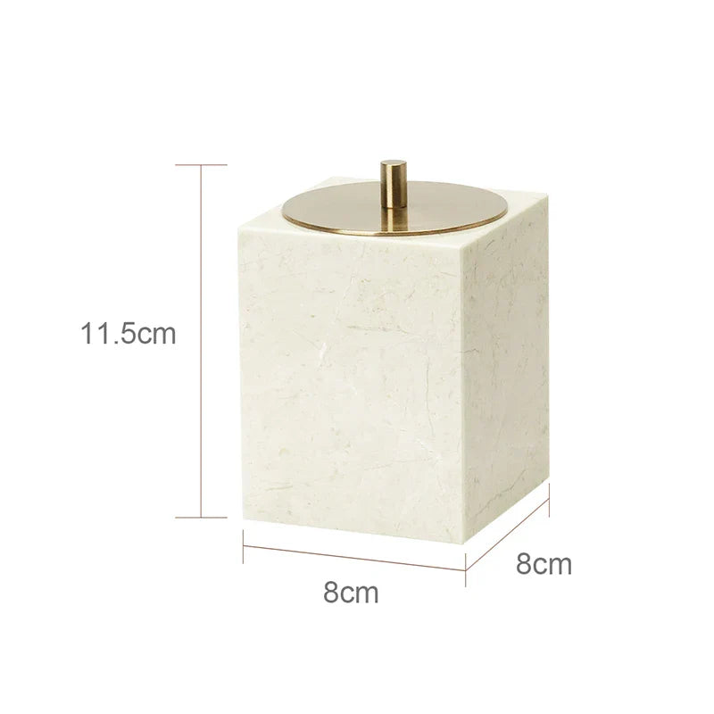 Afralia™ Marble Bathroom Set: Soap Dish, Holder, Vanity Tray - Elegant Bathroom Accessories