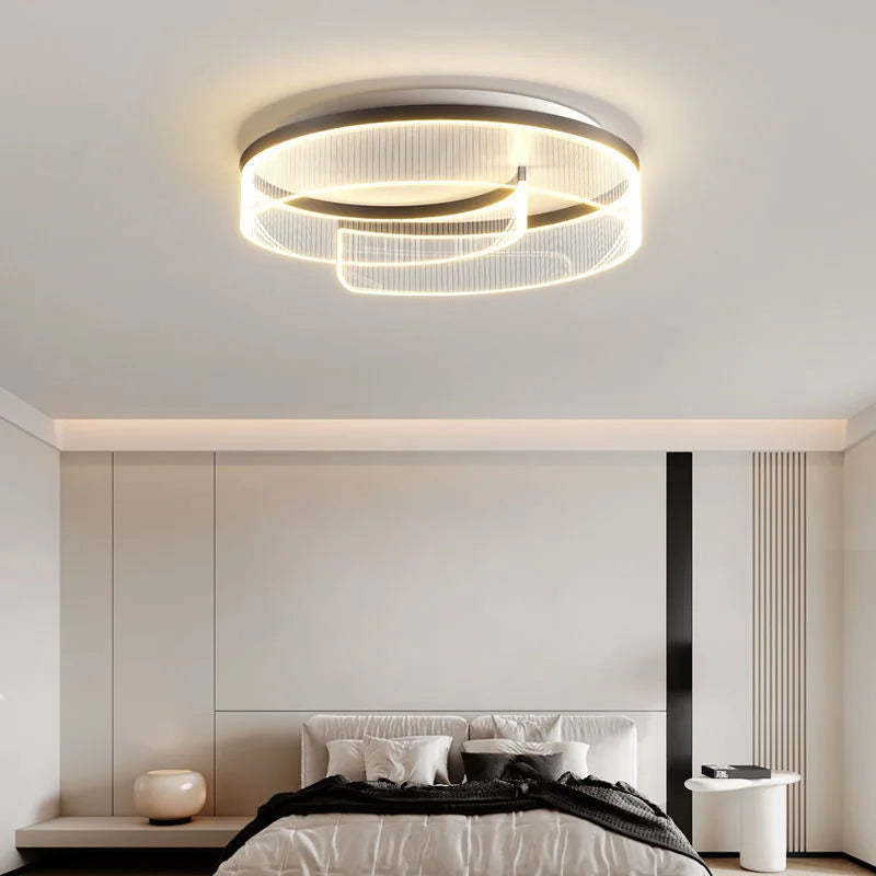 Afralia™ Modern Luxury LED Bedroom Ceiling Lamp