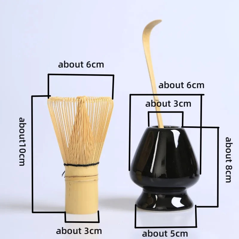 Afralia™ Japanese Bamboo Tea Ceremony Set Matcha Whisk Brush Grinder Tools