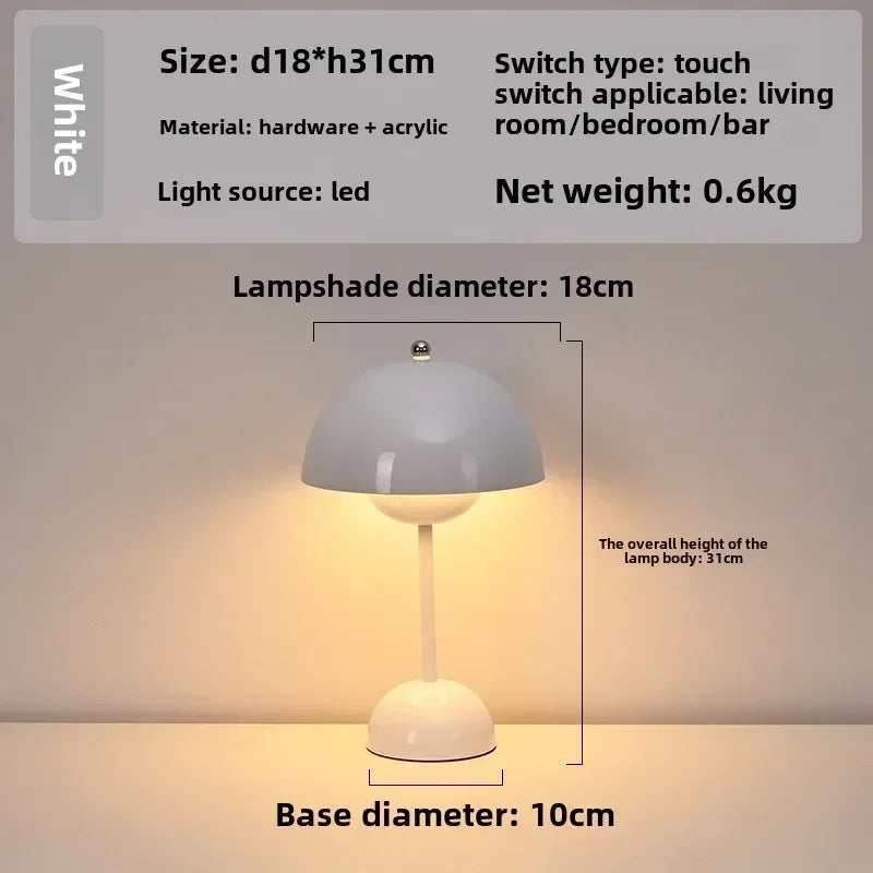 Afralia™ LED Decorative Table Lamp - 3 Color Charging Atmosphere Light