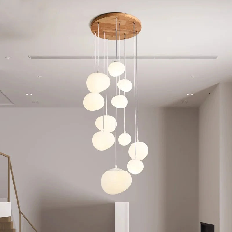 Afralia™ Modern Stair Chandelier Pendant Lights | Indoor Ceiling Lamp LED Chandeliers for Living Room