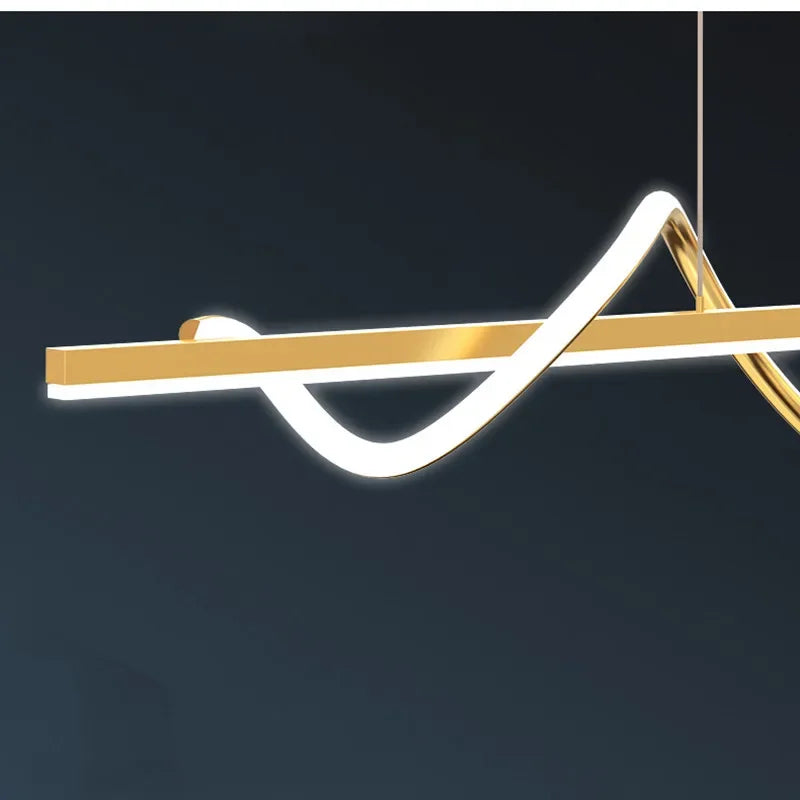 Afralia™ Minimalist LED Pendant Lamp Dimmable Chandelier for Home Decor Lighting