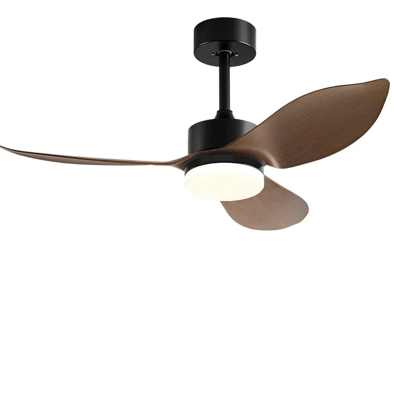 Afralia™ Modern Black Ceiling Fan with Remote Control for Indoor Living Room, 48-inch Size